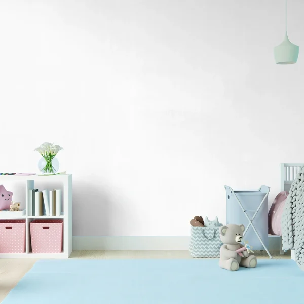 کاغذ دیواری کودک طرح ساده | سفید کد 12099