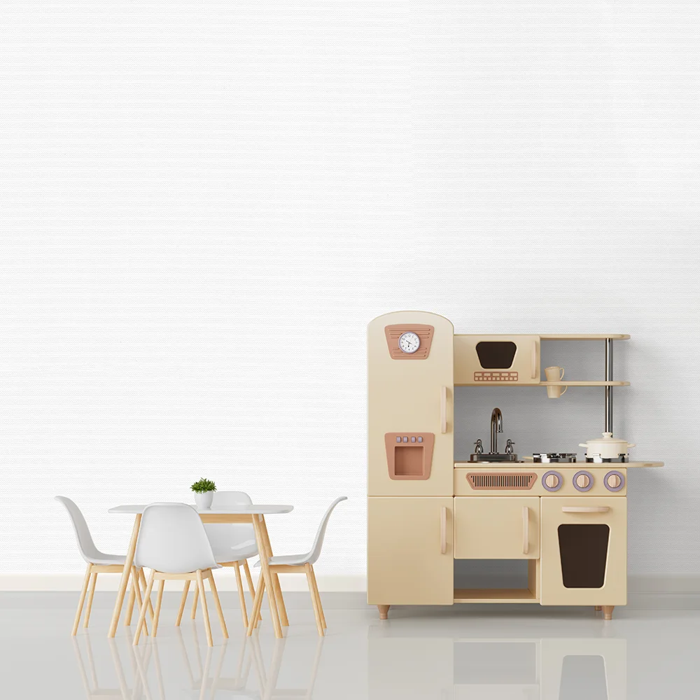 کاغذ دیواری کودک طرح ساده | سفید کد 12006